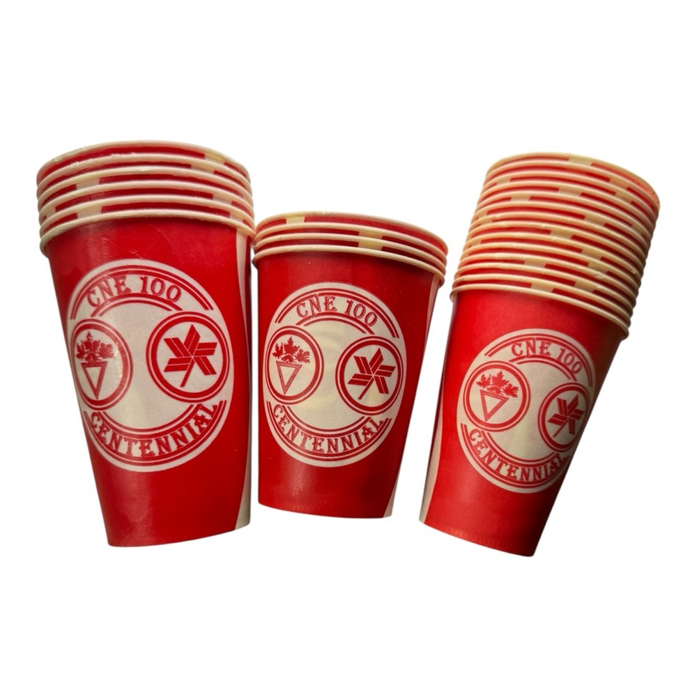 Vintage 1979 CNE 100 Centennial Coca-Cola Paper Cups Lot 26 Canadian